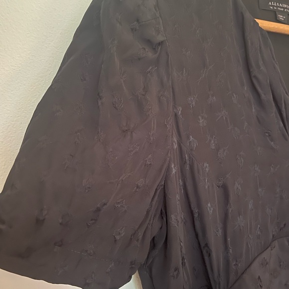 All Saints - Avery viscose dress - black floral viscose - Picture 5 of 7